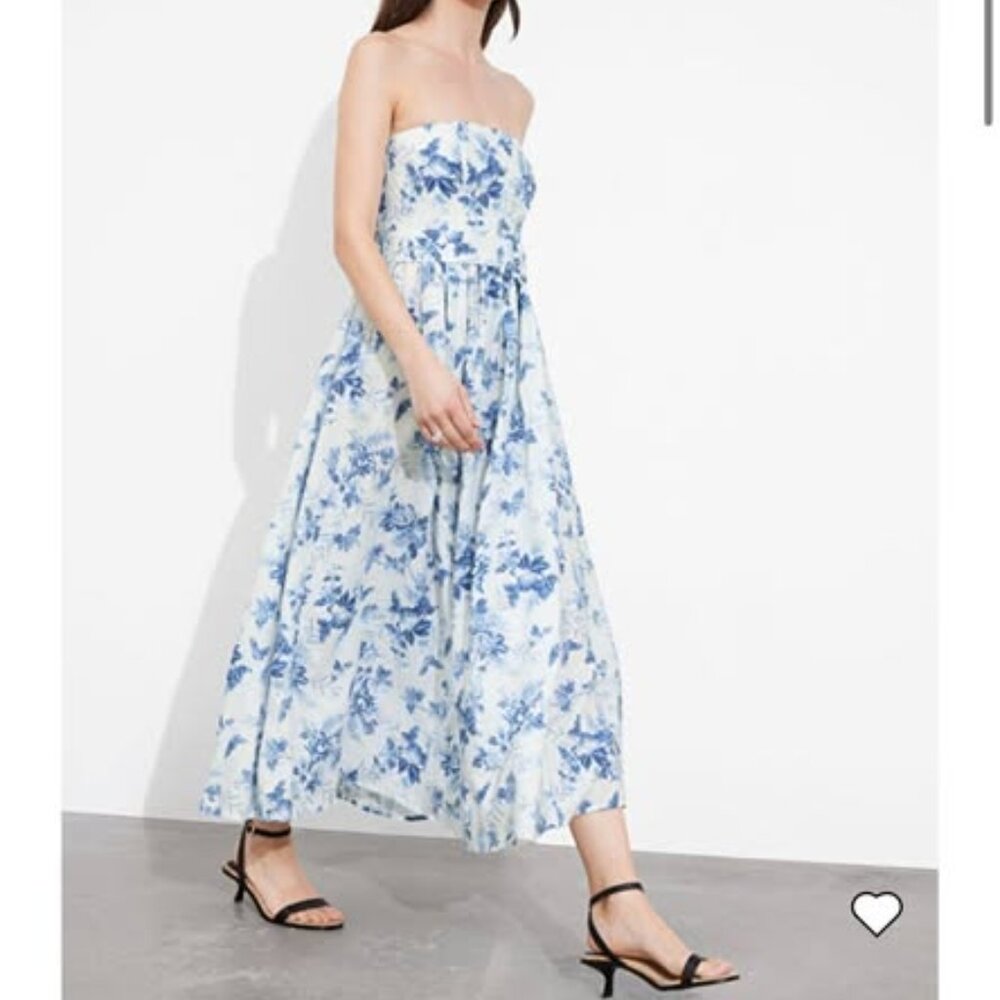 NWT Never worn size 8 & Other Stories Linen Midi Dress - summer wedding guest